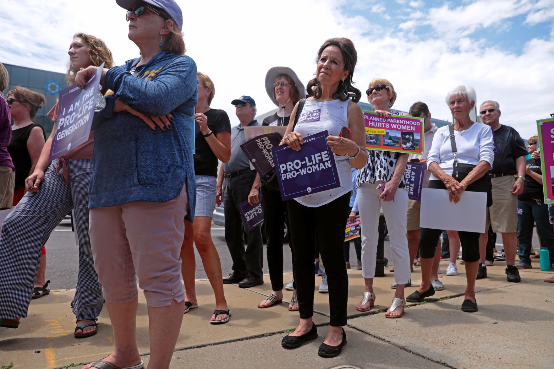 2019 - Anti-abortion protesters hold rally outside Planned Parenthood clinic